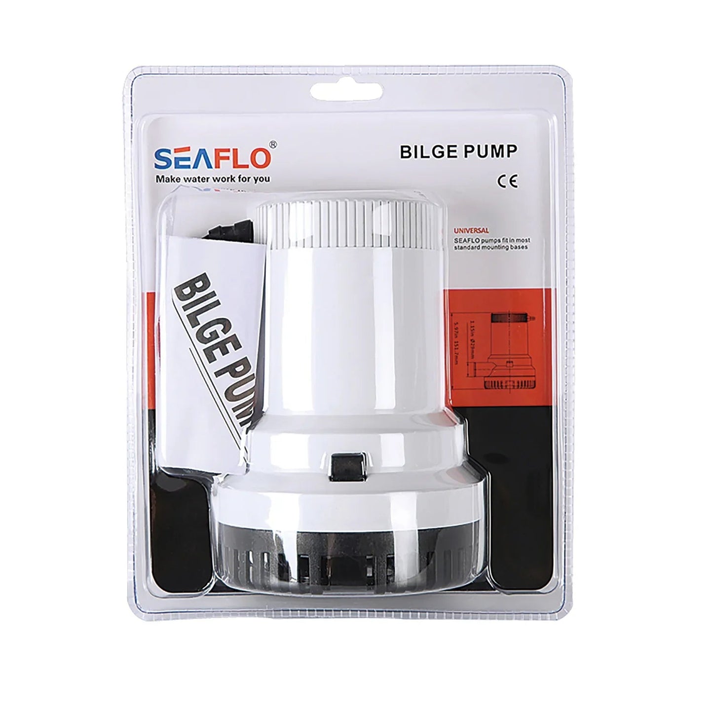 Seaflo Manual Bilge Pump 01 Series 12V 2000 GPH | 4Boats