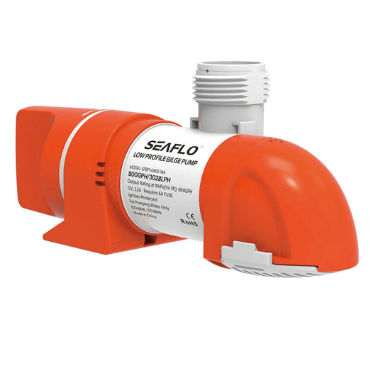 Seaflo Low-Profile Bilge Pump 24V — 4,164 LPH (1,100 | 4Boats