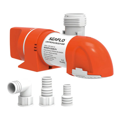 Seaflo Low-Profile Bilge Pump 24V — 4,164 LPH (1,100 | 4Boats