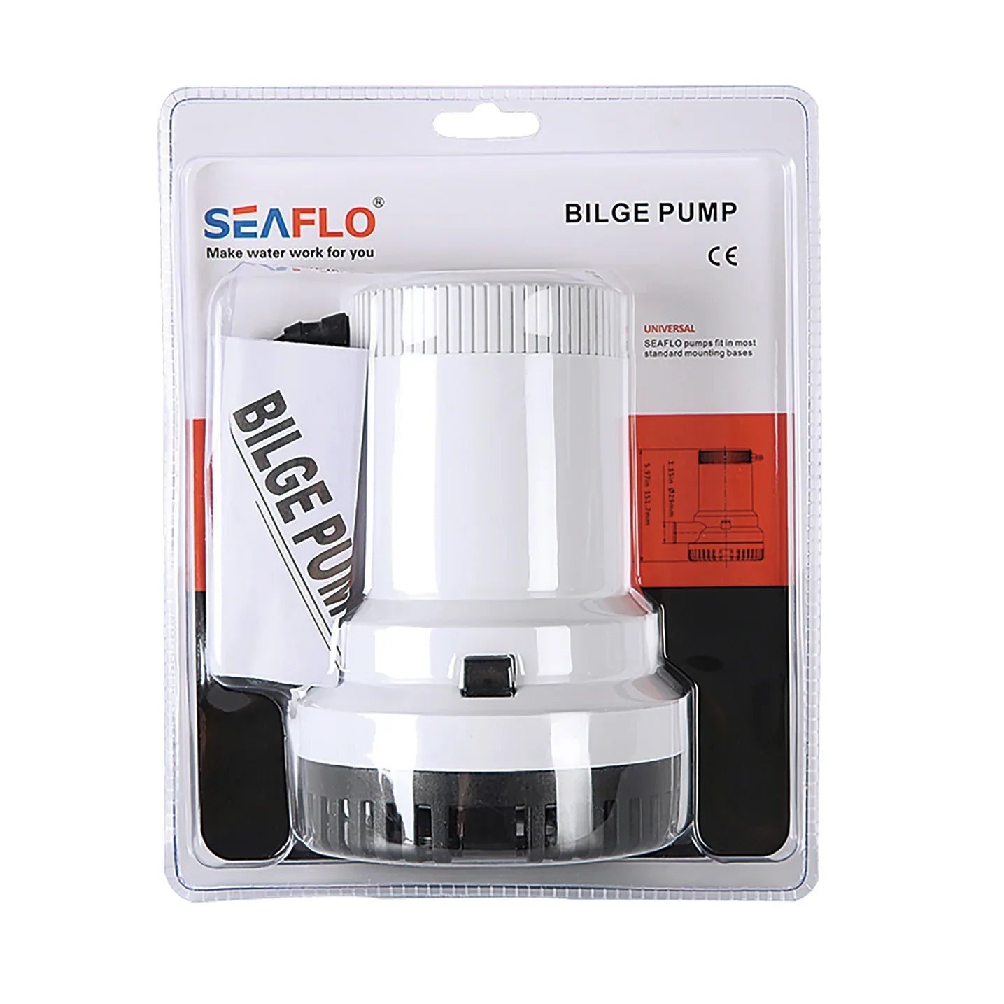 Seaflo Manual 01 Series 24V 2000 GPH (7570 LPH) Bilge Pu