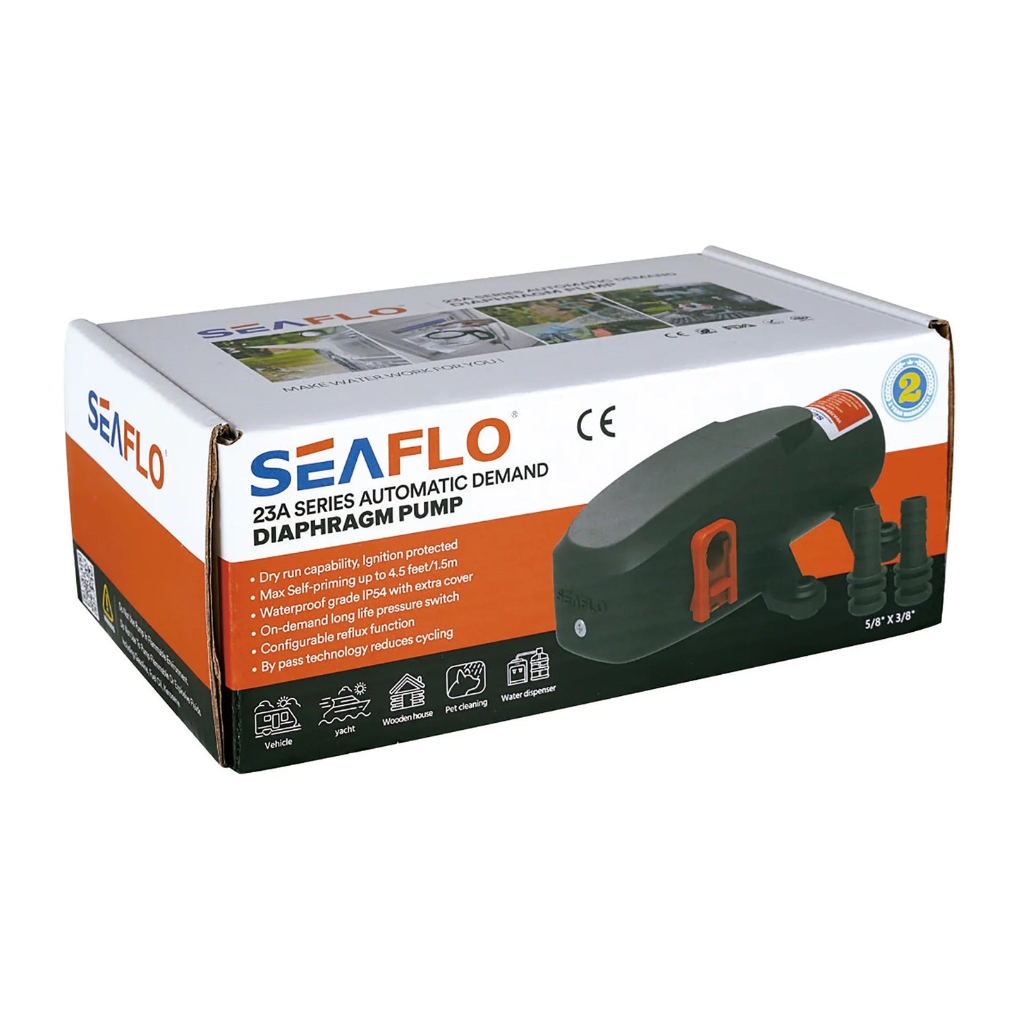 Seaflo Water 23A Series 12V Water Pressure Pump | 4Boats