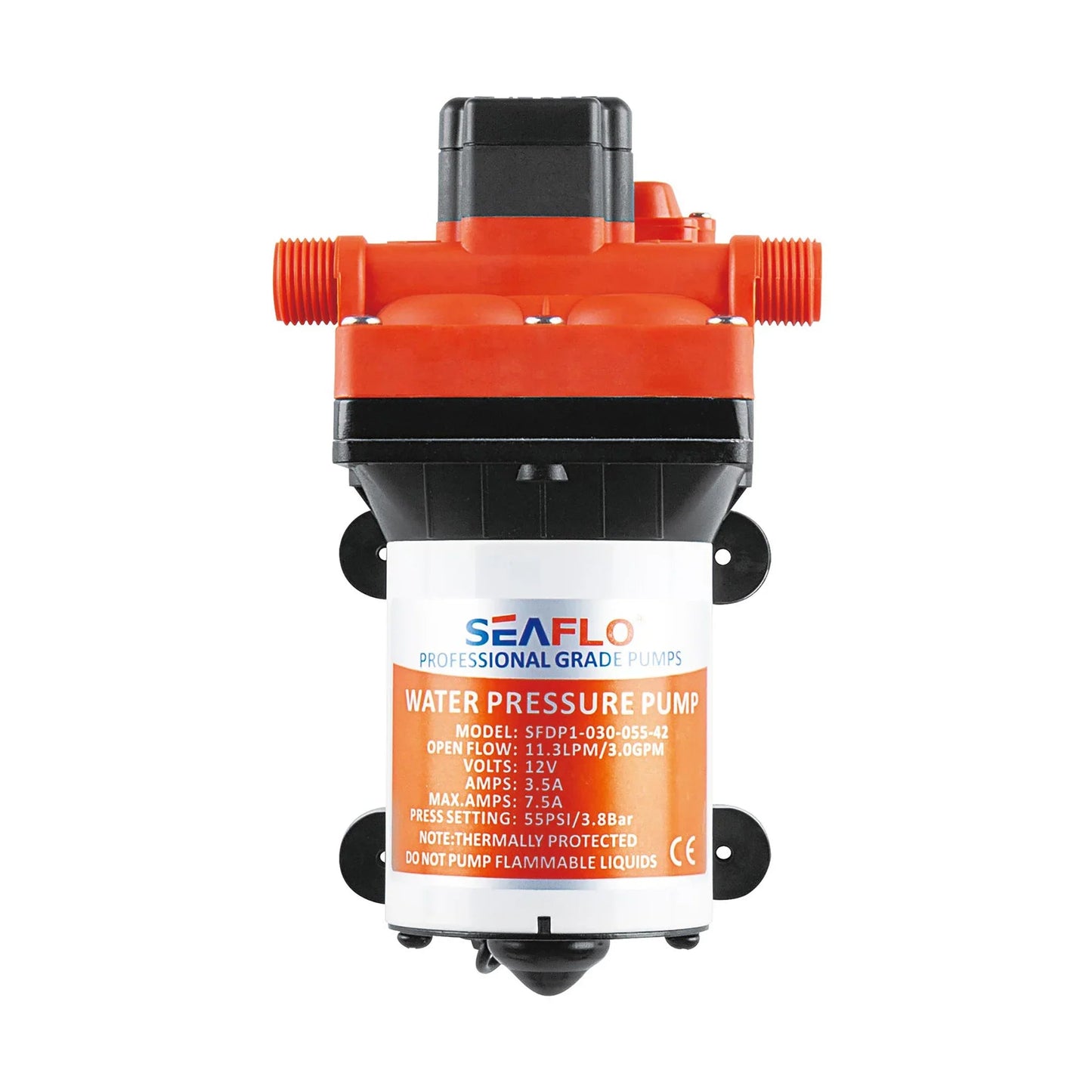 Seaflo Water 42 Series 12V Diaphragm Pump, 55 PSI | 4Boats