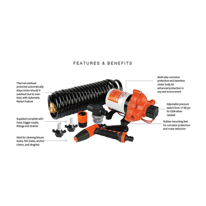 Seaflo Washdown Pump Kit 33 Series — 11.3 L/min (3.0