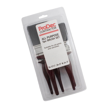 ProDec 5-Piece All-Purpose Paint Brush Set | 4Boats