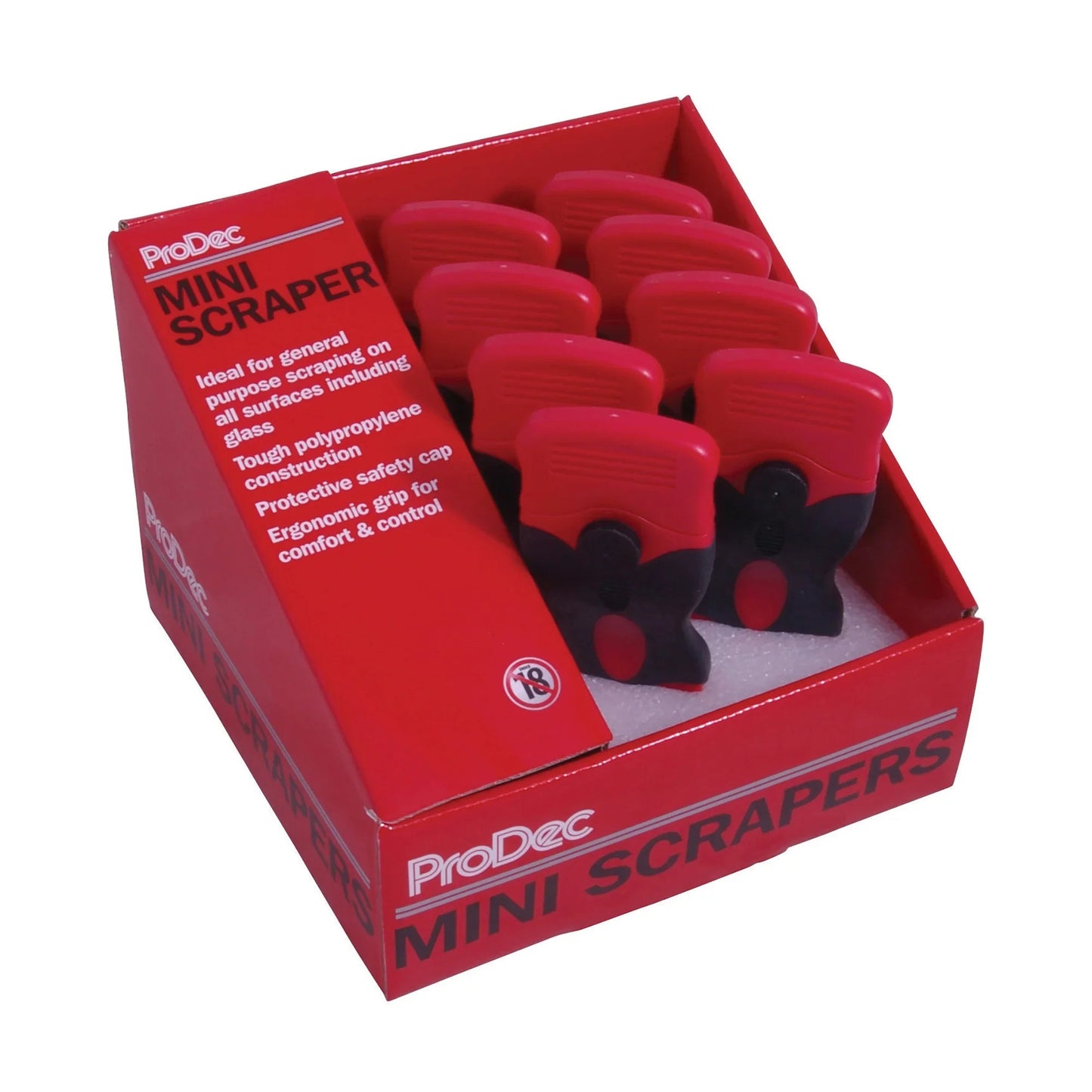 Contoured Plastic Mini Scraper 3.8 cm (1.5 in) Pack of 8 | 4Boats