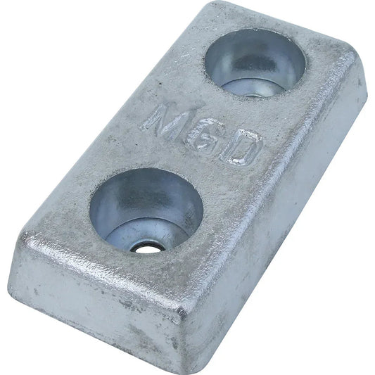 Duff 40ZHD Zinc Hull Anode – 110 mm Hole Centres | 4Boats