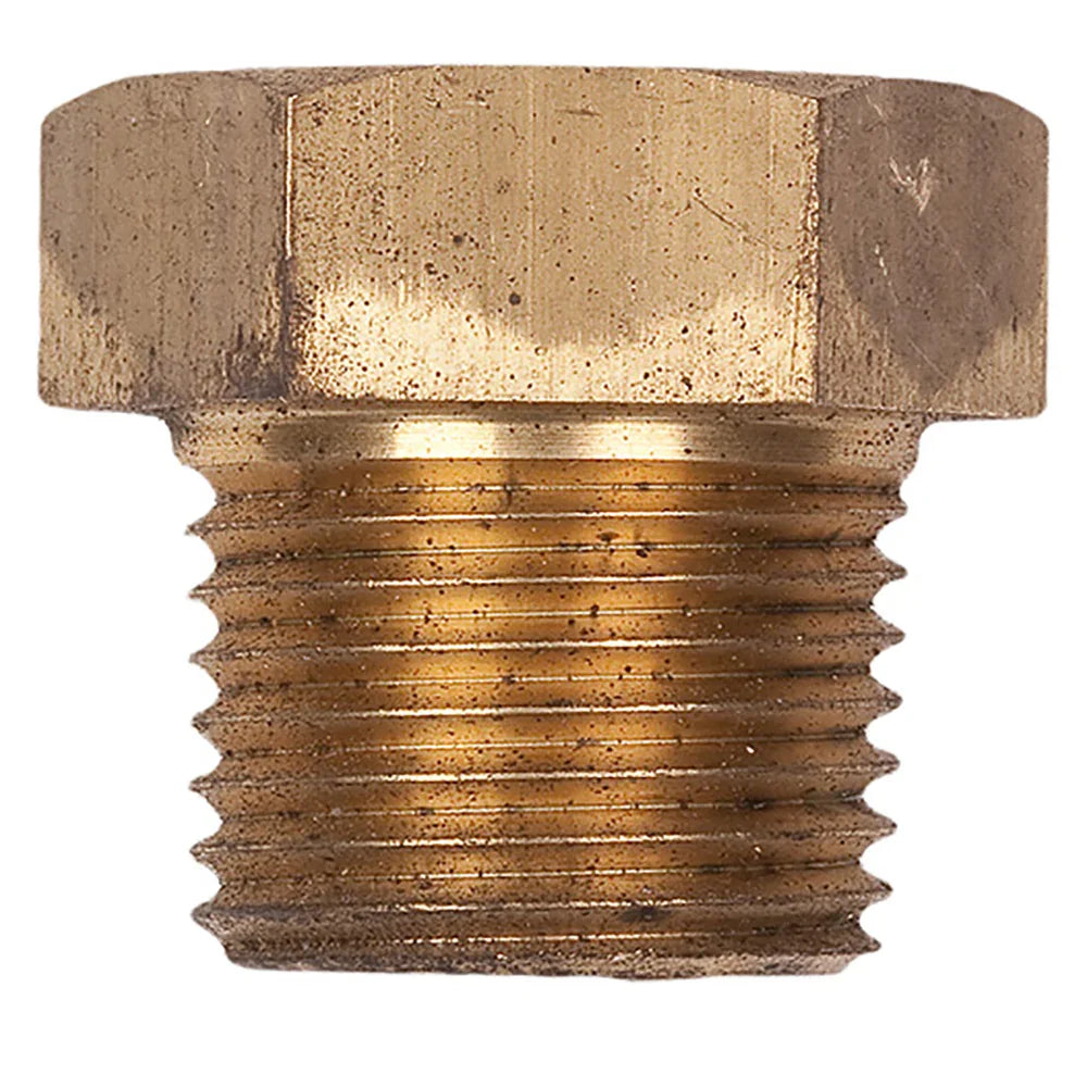Duff PP500B Zinc Brass Plug - 1/2 in NPT Thread | 4Boats