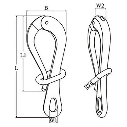 Talamex Pelican Pelican Pelican Hook with Link 150 mm | 4Boats