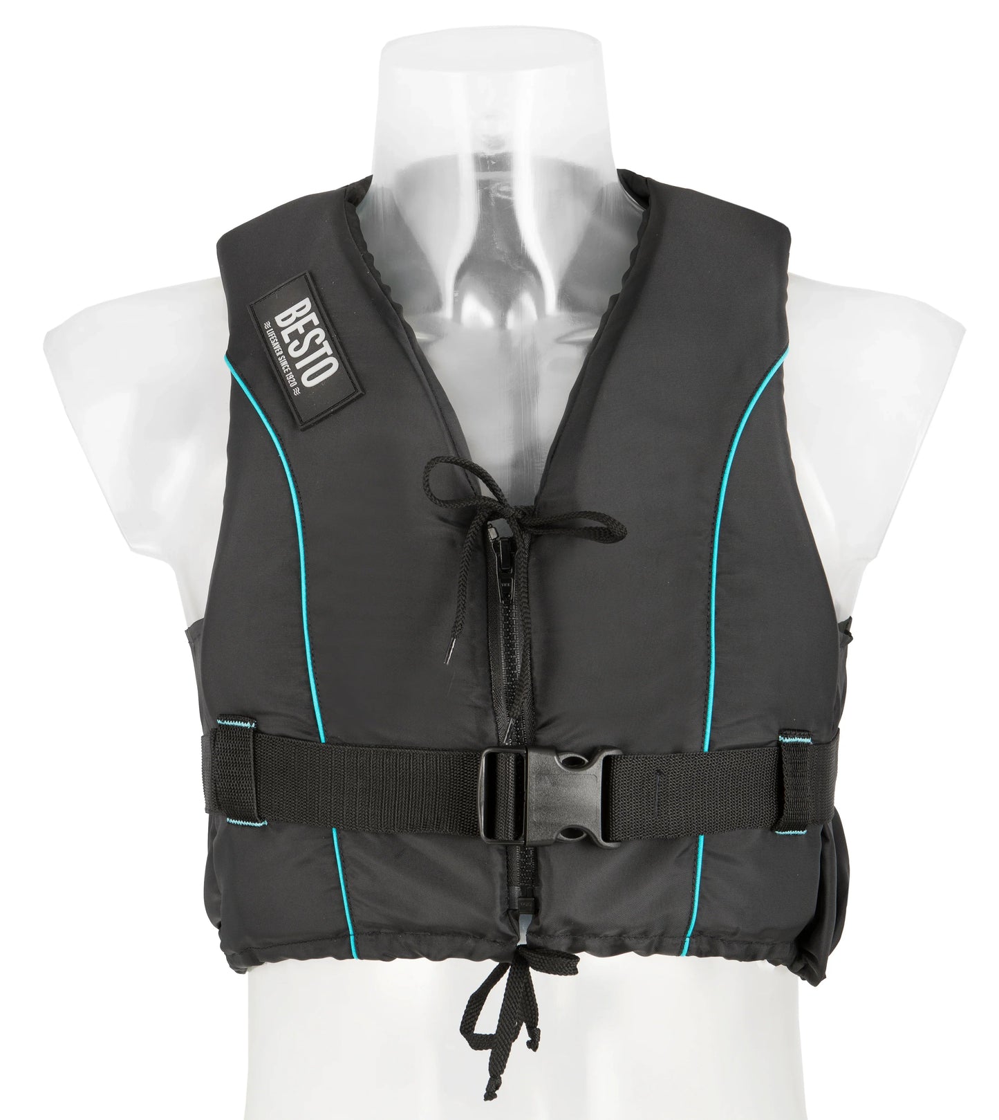 Besto Dinghy Dinghy Dinghy Zipper All Black/Aqua Striping 50N | 4Boats