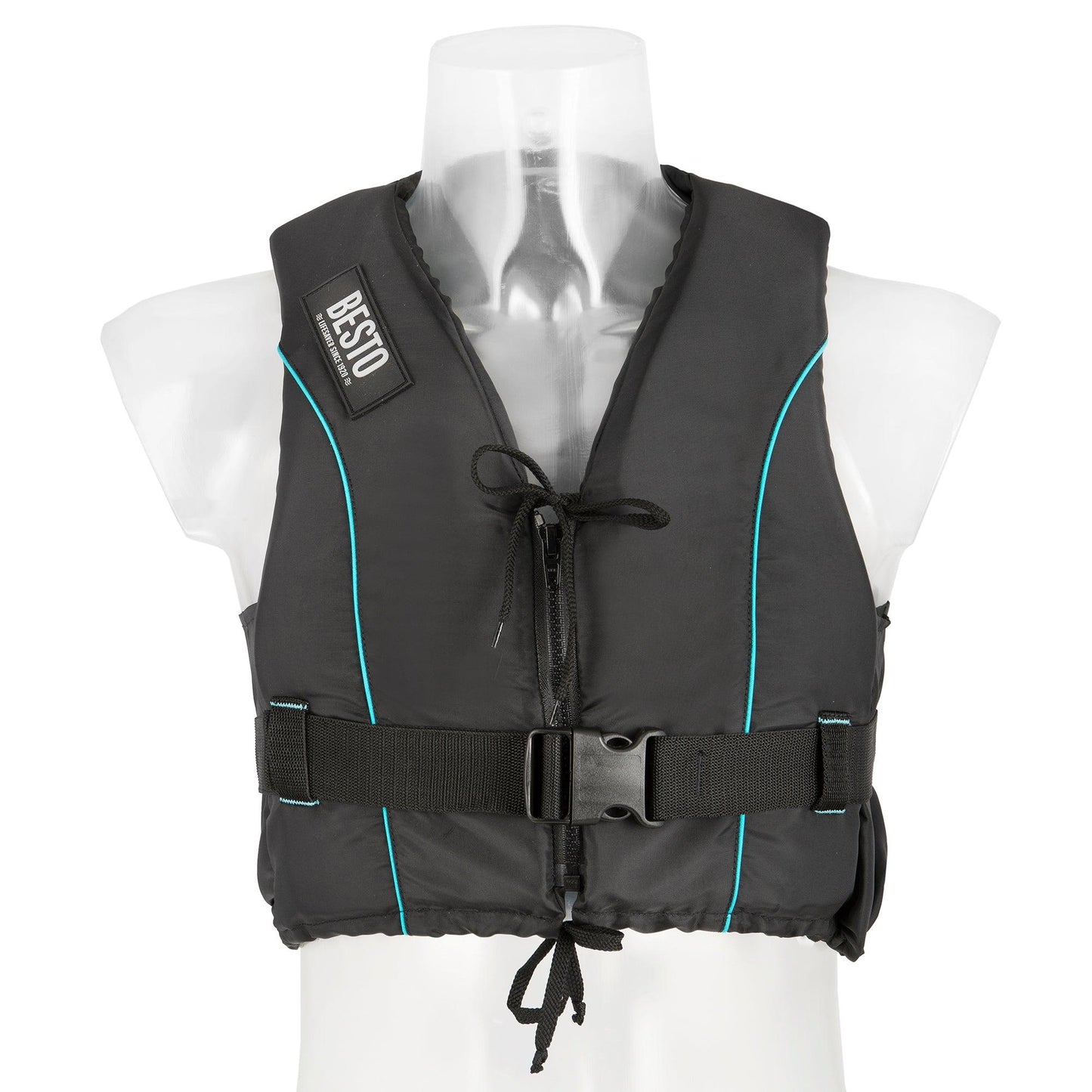 Besto Dinghy Dinghy Dinghy Zipper All Black/Aqua Striping 50N | 4Boats