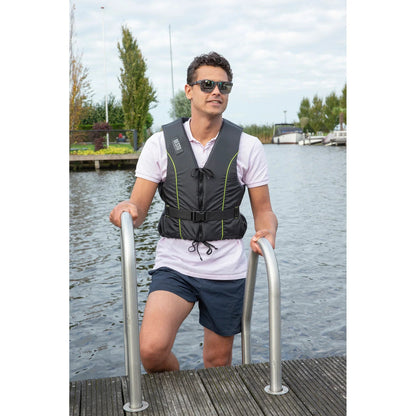 Besto Dinghy Dinghy Dinghy Zipper 50N All Black/Yellow Stripi | 4Boats