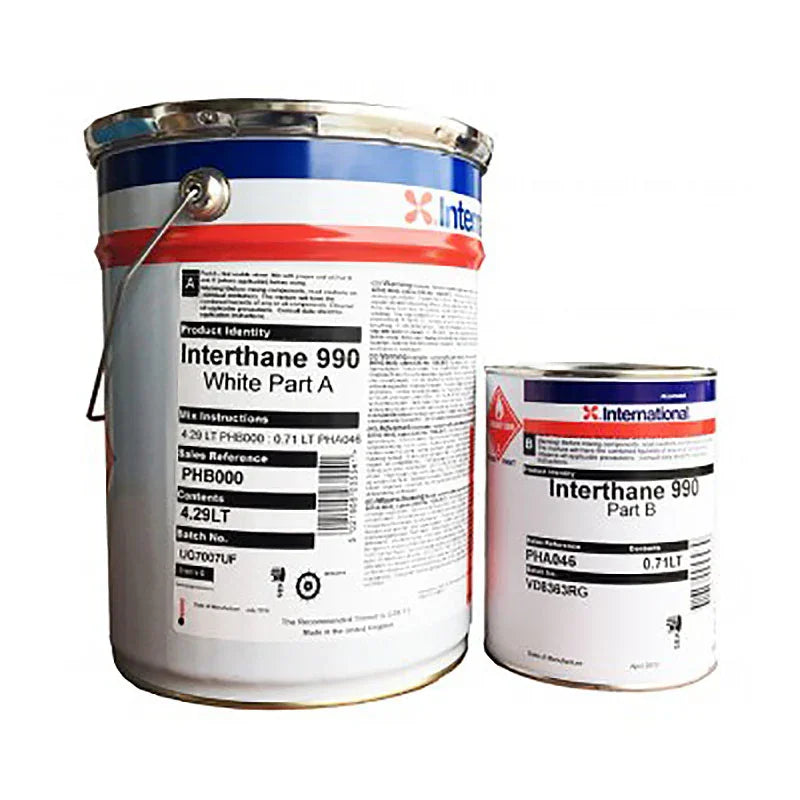 Paints International Interthane 990 White 5 L Polyurethane To | 4Boats