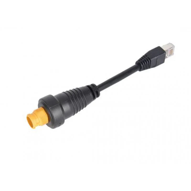 RJ45 to 5-Pin Yellow Round Ethernet Adapter Cable – 10cm (6")