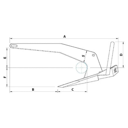 Rocna Anchor Anchor Anchor Galvanised Steel 15 kg (33 lb) | 4Boats