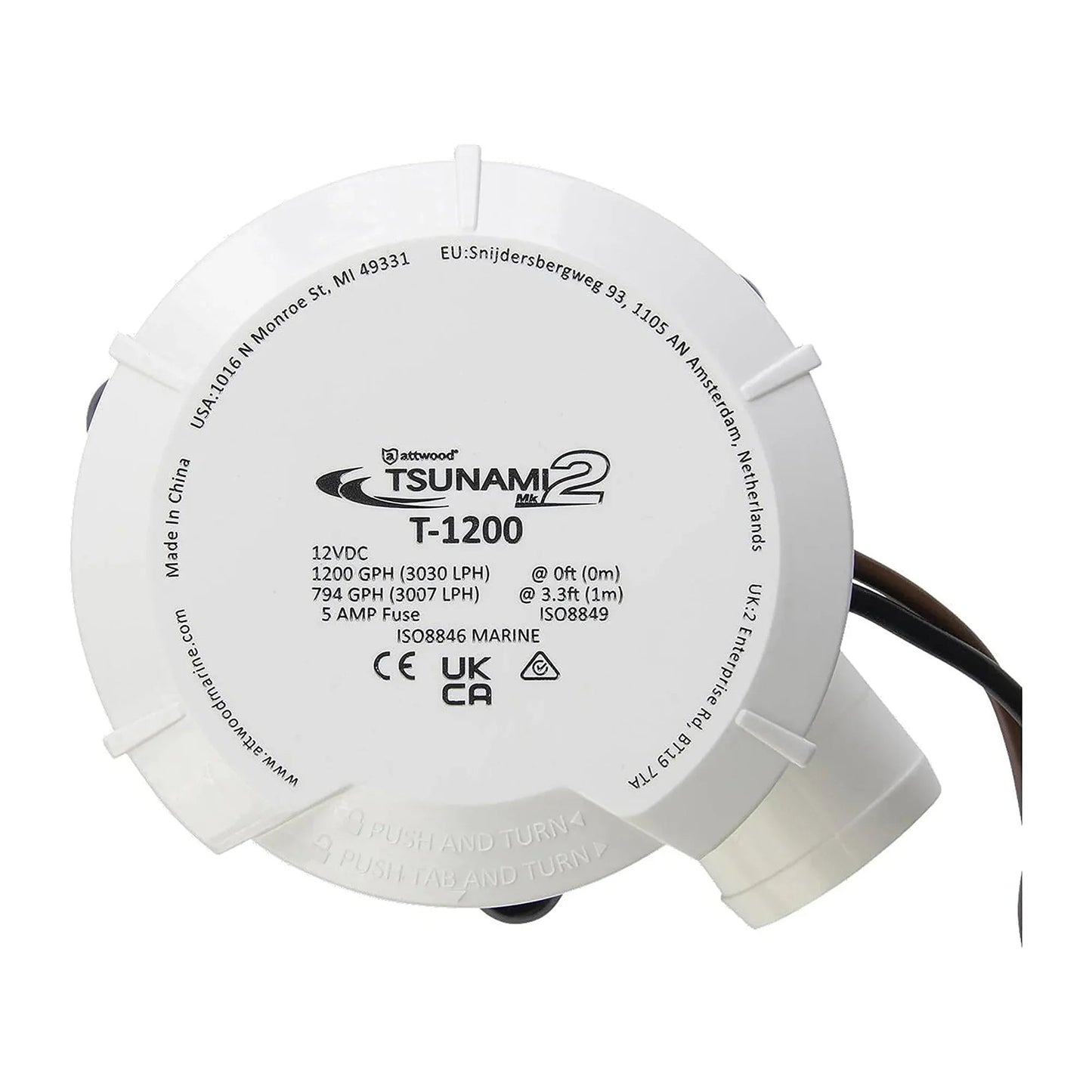 Attwood Tsunami Tsunami Tsunami Mk2 1,200 24V Threaded Submer | 4Boats