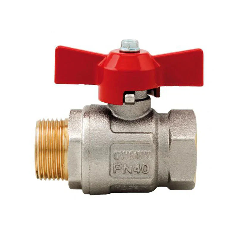 BlueGee Nickel Plated Brass Tee Ball Valve 3/4 in | 4Boats