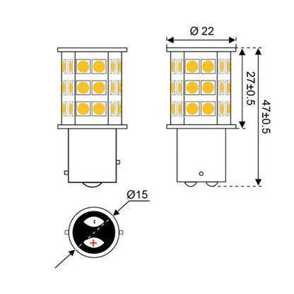 Talamex S | Led S | Led S | Led 30 10 | 30V Bay15D LED Bulb | 4Boats