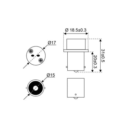 Talamex Adapter Adapter Adapter BA15S to G4 bulb converter | 4Boats