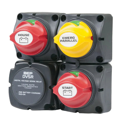 BEP Square Square Square 716 Battery Cluster for Single Engin | 4Boats