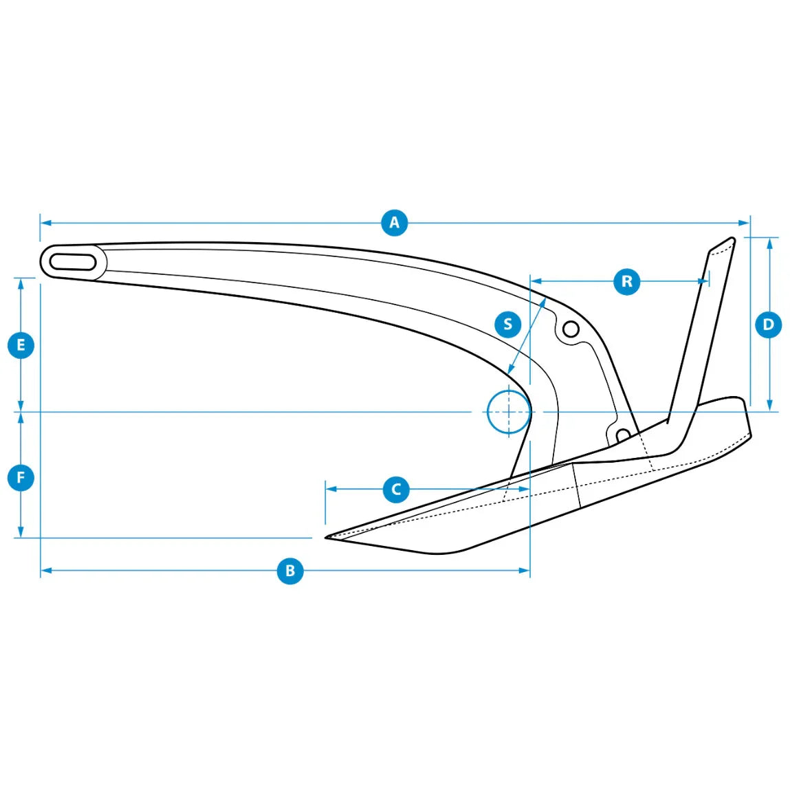 Rocna Mk2 Mk2 Mk2 Galvanised Anchor 6 kg | 4Boats