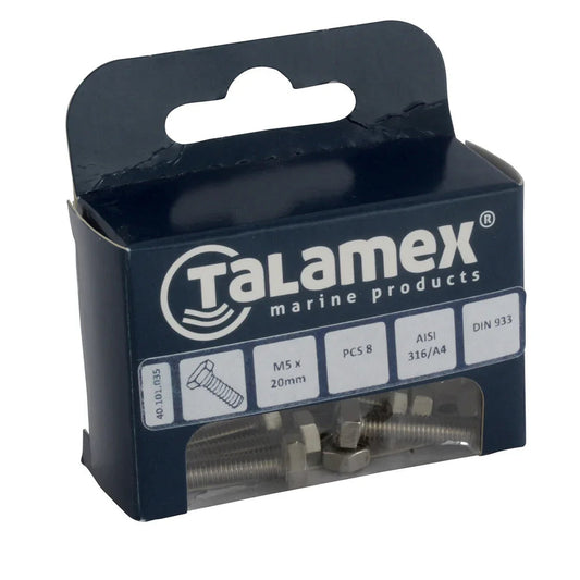 Talamex Hexacon Hexacon Hexacon M5 × 40 mm Hexagon Head Screw | 4Boats