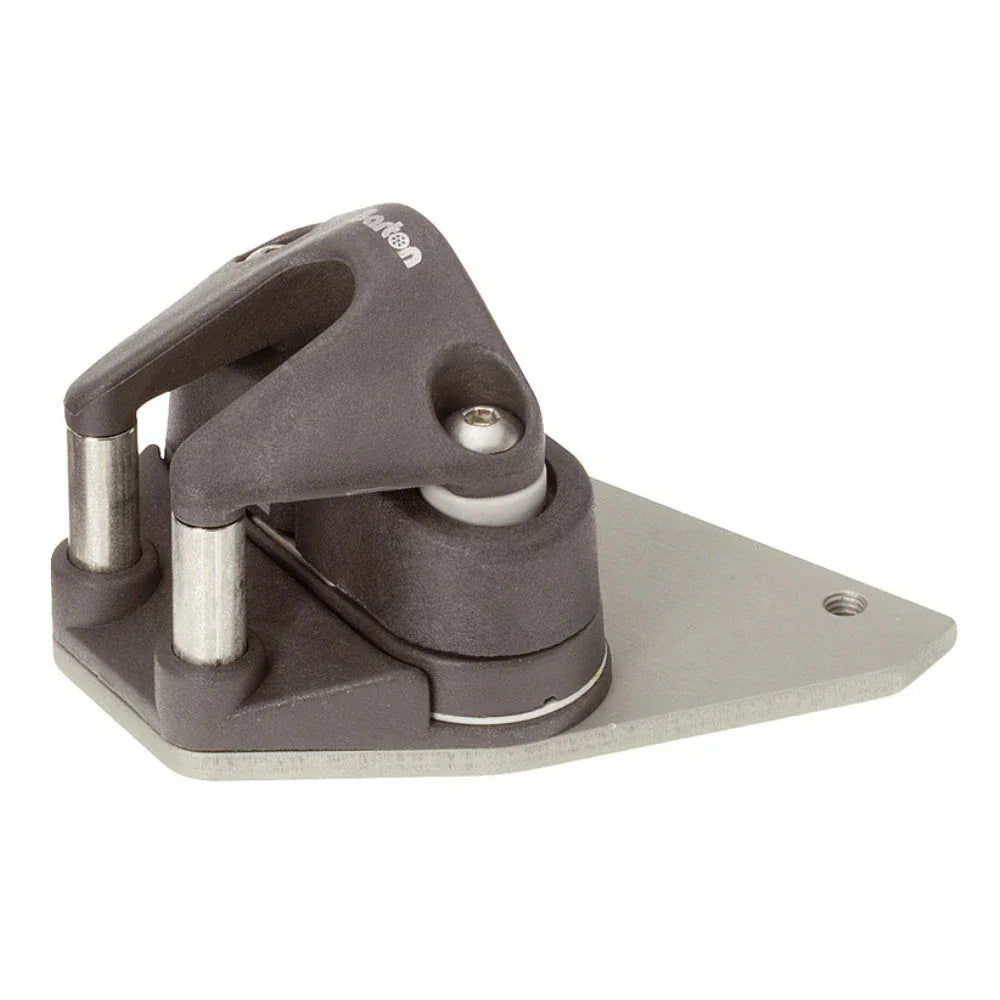 Marine End Fitting Cleat Plate, 70° for 30 mm Track (Pair) | 4Boats
