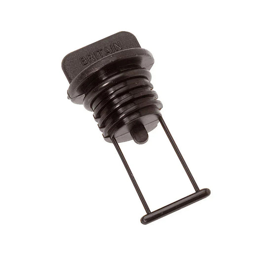 Marine Drain Bung Only - Black, 15 mm Bore | 4Boats