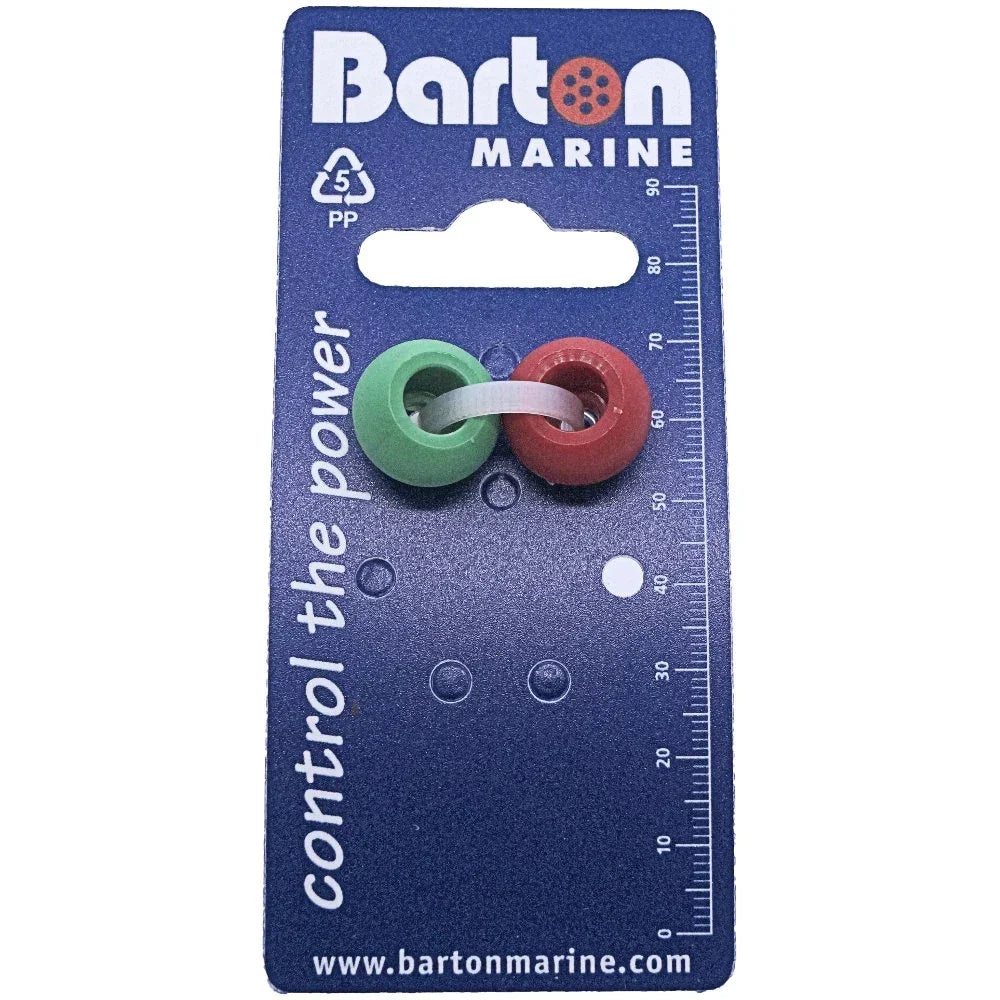 Marine 4 mm Rope Stoppers — Red & Green | 4Boats