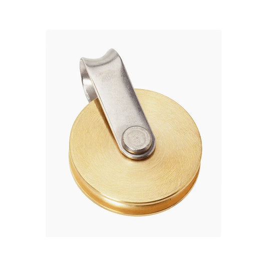 45 mm Marine Brass Sheave Block, Fixed Eye | 4Boats