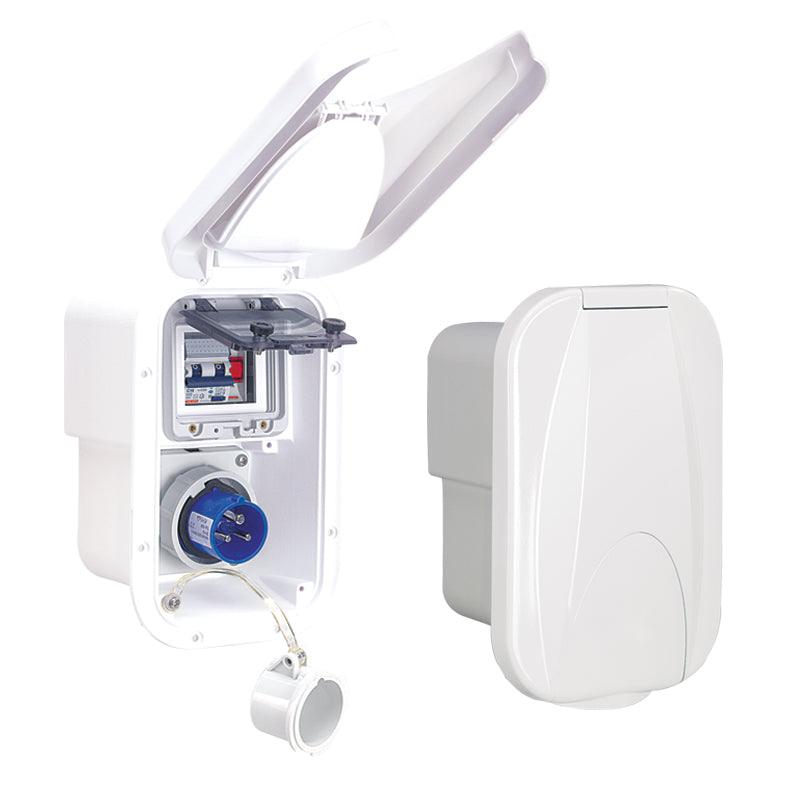 Electric Power Shore Power Centre Case 16 A / 230 V White | 4Boats