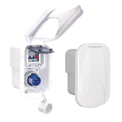 Electric Power Shore Power Centre Case 16 A / 230 V White | 4Boats