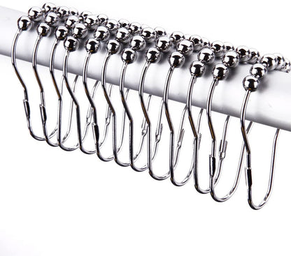 Curtain Rail Rod Chrome Curved