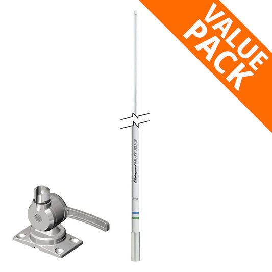 Shakespeare Galaxy 6dB 2.4m VHF Antenna 6187 Ratchet Mount | 4Boats