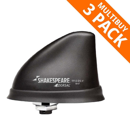 Shakespeare 5912 | DORSAL VHF Antenna, 8m RG58 Cable (3 | Pac | 4Boats