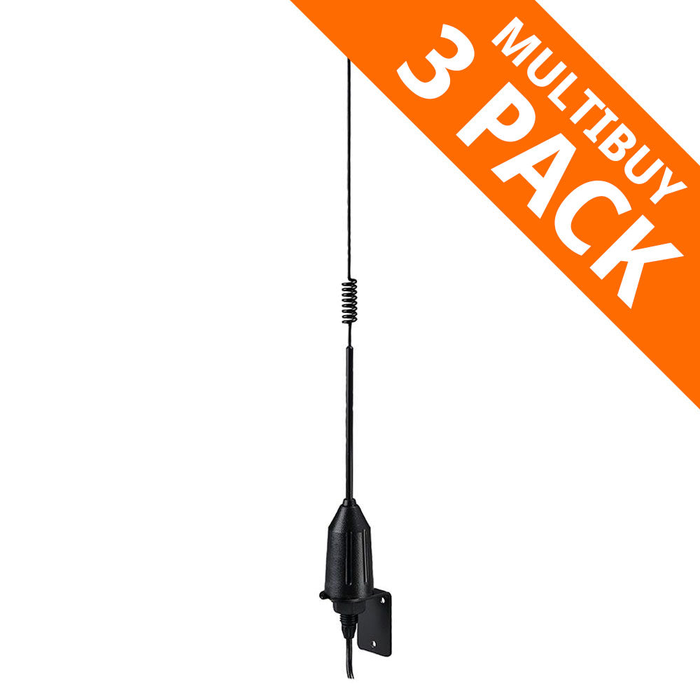 Shakespeare Rib Raider S-Steel Unity Gain VHF Whip Ant - 0.5m (3 Pack)