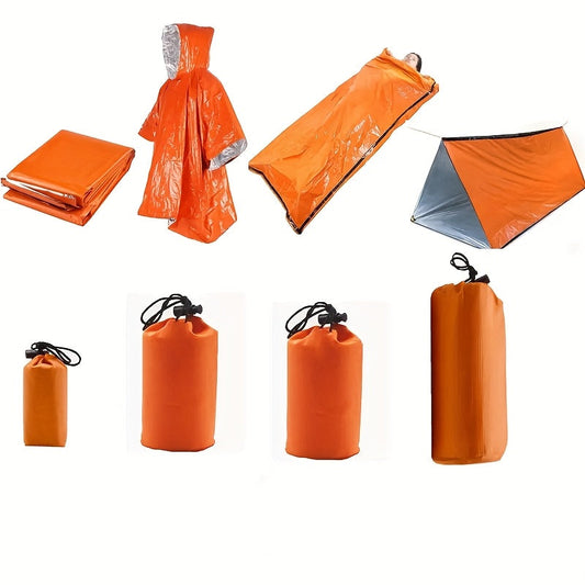 Outdoor Survival Camping Tent & Blanket Set (4 pcs)-0