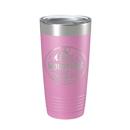 Mountains Are Calling Tumbler Camping Hiking Travel Mug Insulated Laser Engraved Coffee Cup Outdoors Gift 20 oz-14