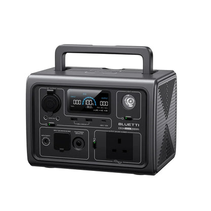 【UK PLUG】BLUETTI EB3A Portable Power Station 268Wh LiFePO4 Battery 600W AC Outlets Solar Generator for Outdoor Camping
