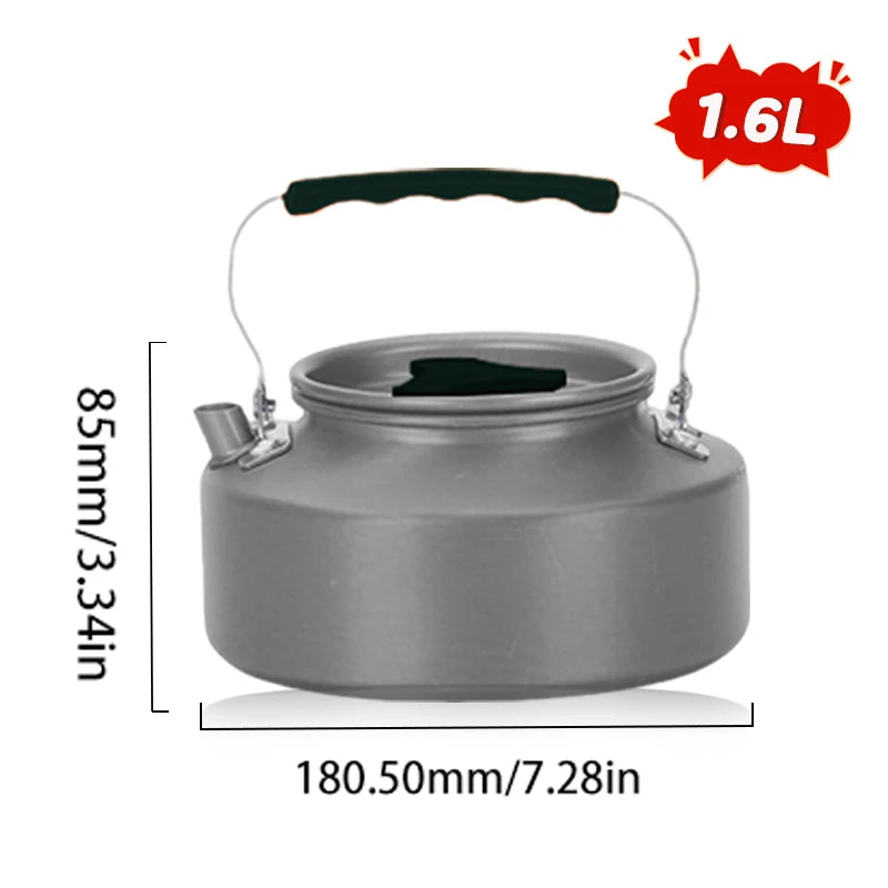 Pandatour Outdoor Camping Cookware Set High Firepower Folding Aluminum Picnic Easy Equiped Cookware Adjustable High Power