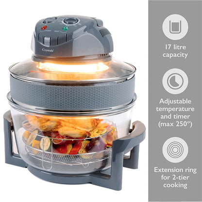 17L Electric Halogen Air Fryer - 1400W
