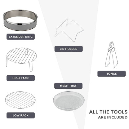 17L Electric Halogen Air Fryer - 1400W