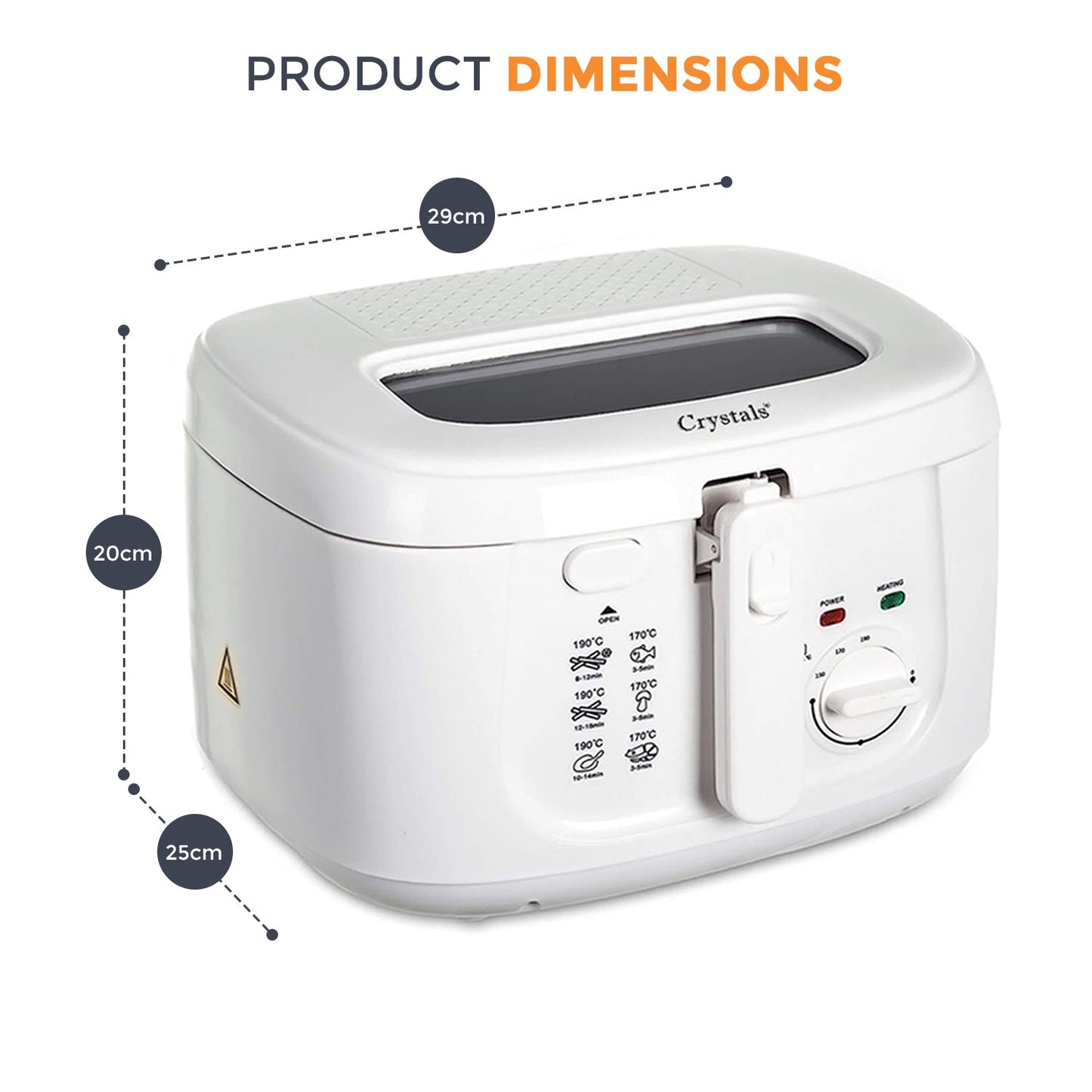 2.5 Liters Deep Fat Fryer - 1800 Watts