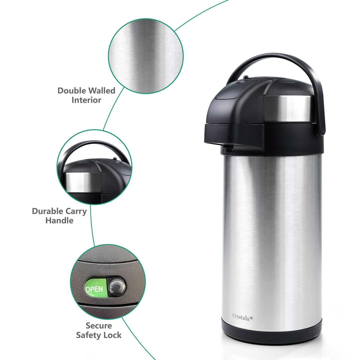 5L Stainless Steel Tea Coffee Flask