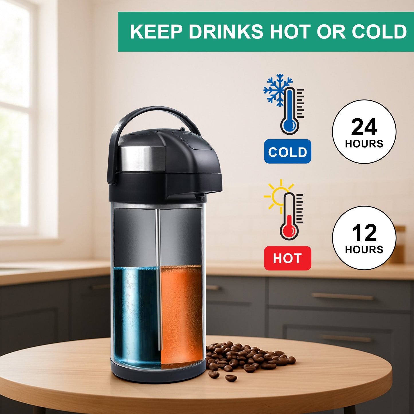 5L Stainless Steel Tea Coffee Flask