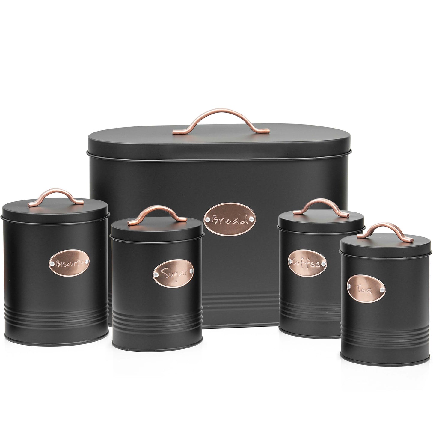 5 Pices Kitchen Food Storage Bread Bin