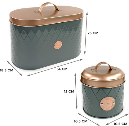 Classic Kitchen Sealed Handle Lid Bread Bin