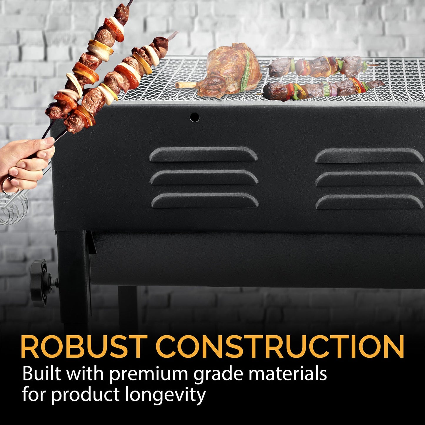 Large BBQ Grill Portable Charcoal Barbecue