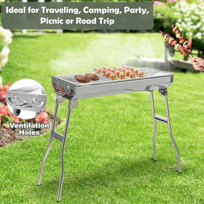 Folding Charcoal Barbecue Grill
