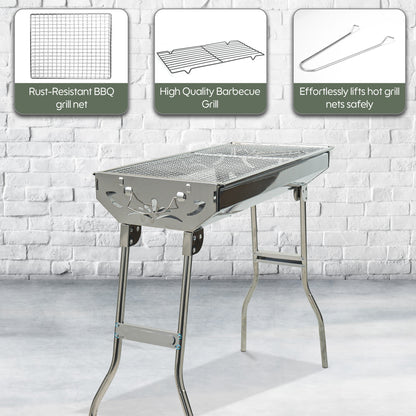 Folding Charcoal Barbecue Grill