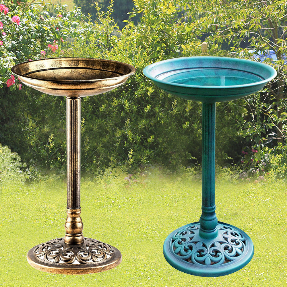 Outdoor Garden Bird Bath - Birds Water Bowl